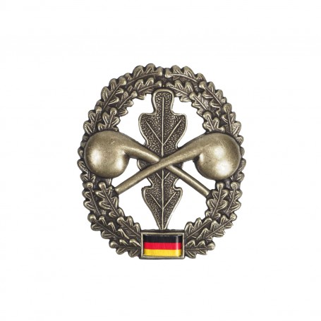 Abwehrtruppe altsilber Metall Bundeswehr Barettabzeichen ABC
