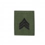 US Rangabzeichen "Sgt." Textil oliv