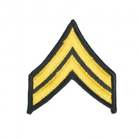 US Rangabzeichen "Corporal" Textil Aufnäher, Paar
