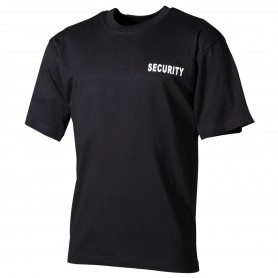 MFH T-Shirt Security schwarz, bedruckt