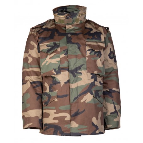 Mil-Tec US Feldjacke M65 mit Futter woodland