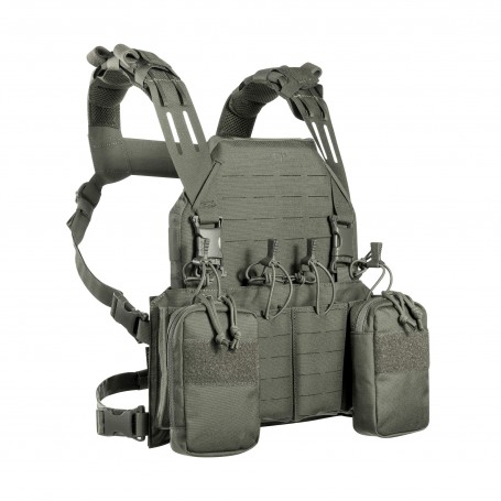 Tasmanian Tiger TT Modular Chest Rig 4xM4 IRR Gurtzeug stone grey oliv