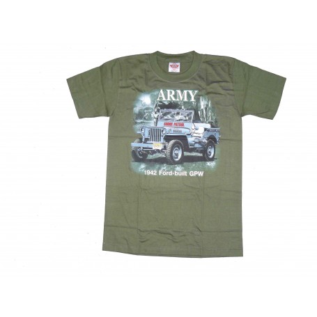 T-Shirt 1942 GPW Jeep oliv