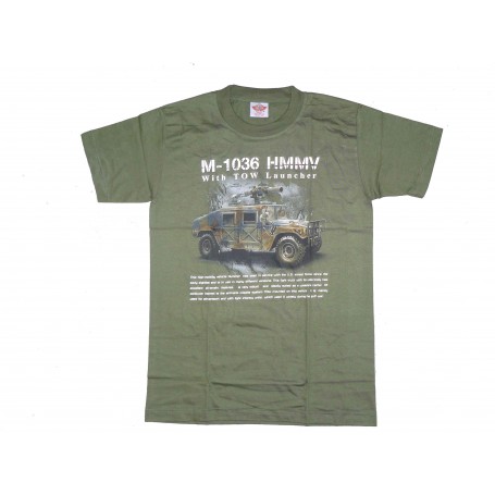 T-Shirt M-1036 HMMV with TOW Launcher oliv