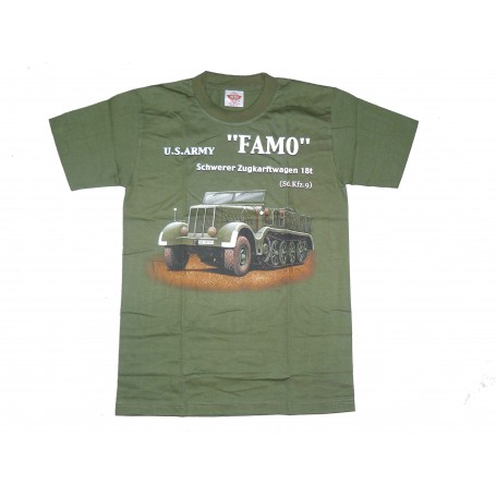 T-Shirt FAMO Sd.Kfz.9 oliv