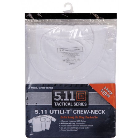 5.11 Utili-T-Shirts 3er Pack weiß
