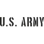 Beschriftungsschablone Satz  U.S. ARMY 3inch (76mm)