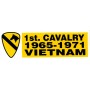 Aufkleber 1st Cav. Vietnam weiß