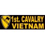 Aufkleber 1st Cav. Vietnam schwarz