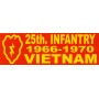 Aufkleber 25th ID Vietnam rot