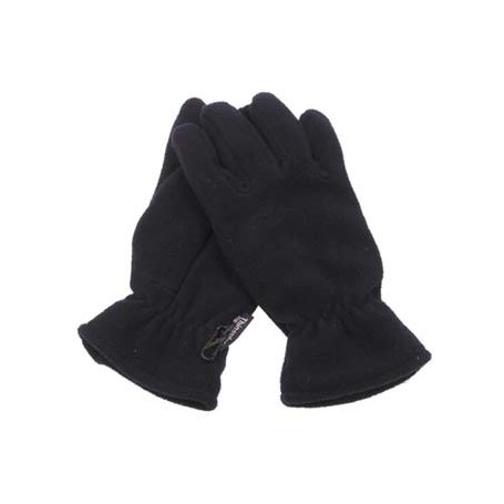 MFH Fleece-Fingerhandschuhe, schwarz, Thinsulatefütterung
