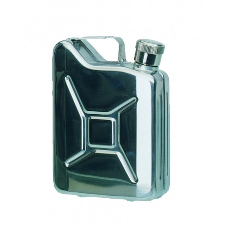 Mil-Tec Taschenflasche "JERRY'S CAN / STEEL 170 ML
